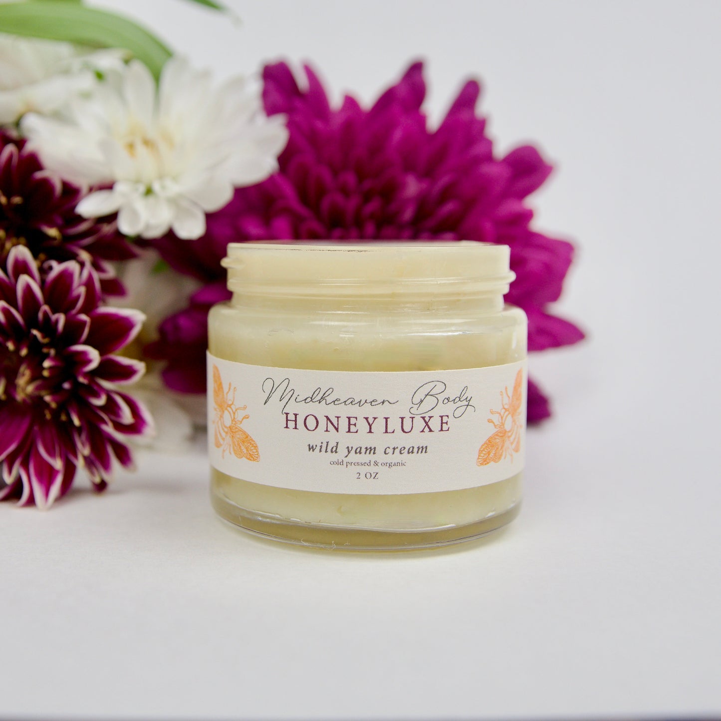 Organic Wild Yam Cream - 2 0Z - Balancing Butter- Handmade Small Batch Organic Herbal Infused Body Butter