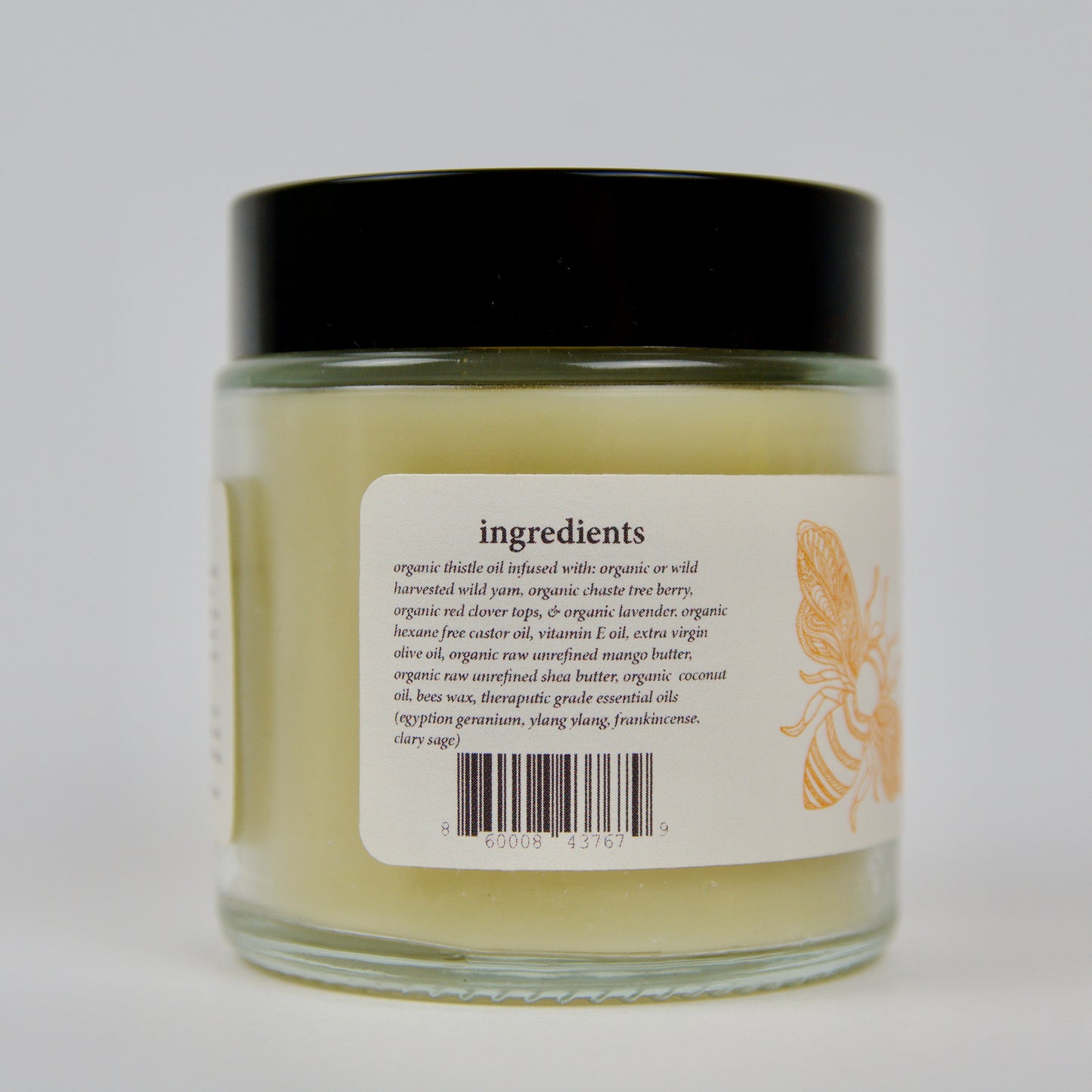 Organic Wild Yam Salve with Chaste Berry Handmade for Women - Natural Wild Yam Cream - Organic Skincare for Females Creamy Buttery Salve