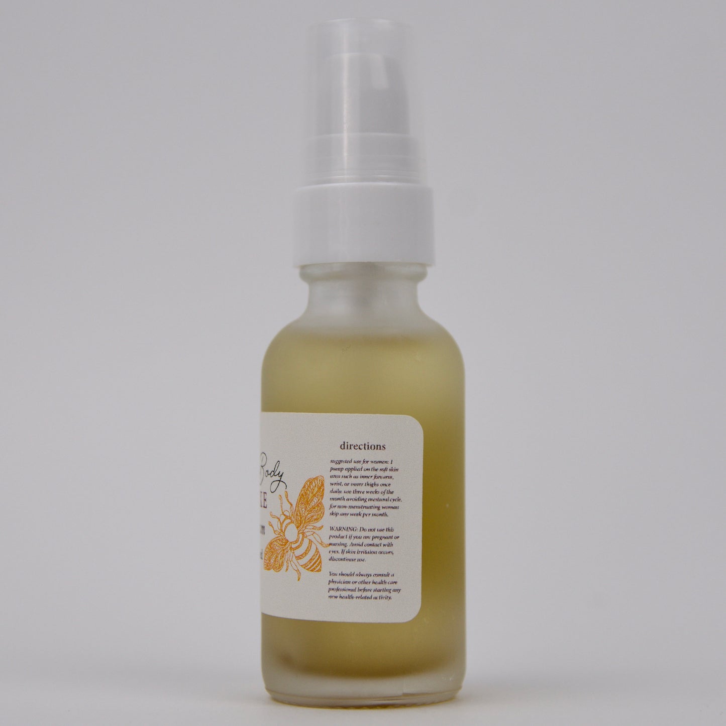 Organic Wild Yam Oil | Balancing Serum | Chaste Tree Berries | Hand Crafted, Fragrance Free for Women | Small Batch, Glass Pump Container