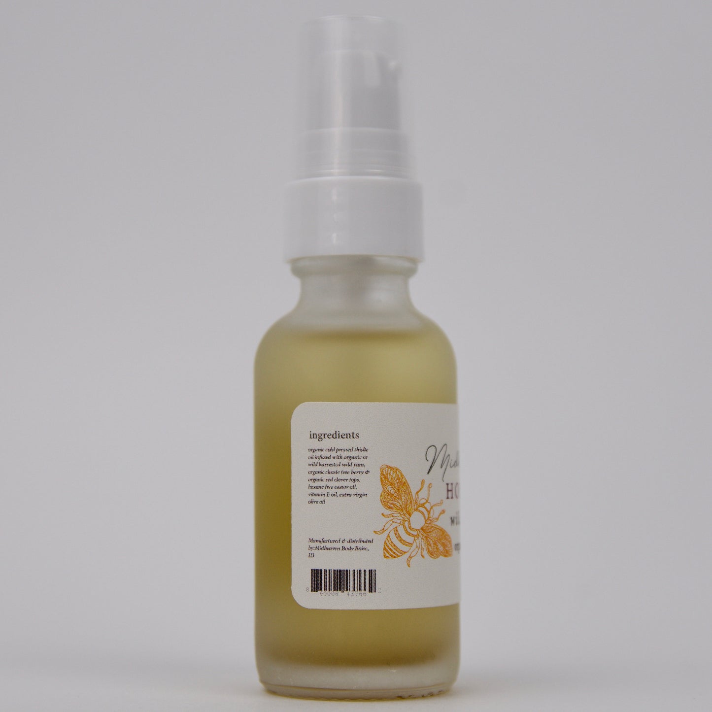 Organic Wild Yam Oil | Balancing Serum | Chaste Tree Berries | Hand Crafted, Fragrance Free for Women | Small Batch, Glass Pump Container