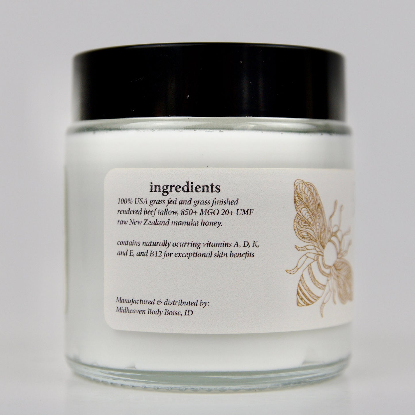 850+MGO Manuka Honey Grass Fed Beef Tallow Cream | Lotion