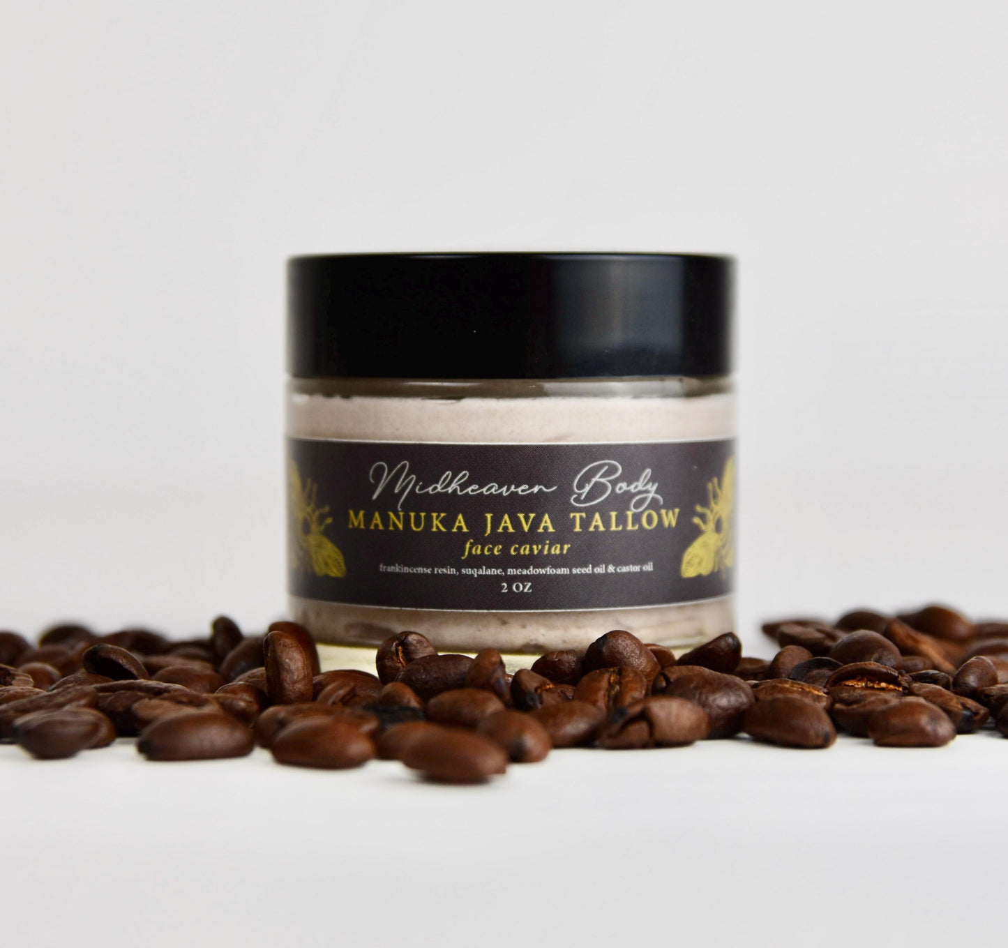 Manuka Honey Tallow Eye & Face Cream - Nourishing Manuka Honey, Coffee Tallow Moisturizer