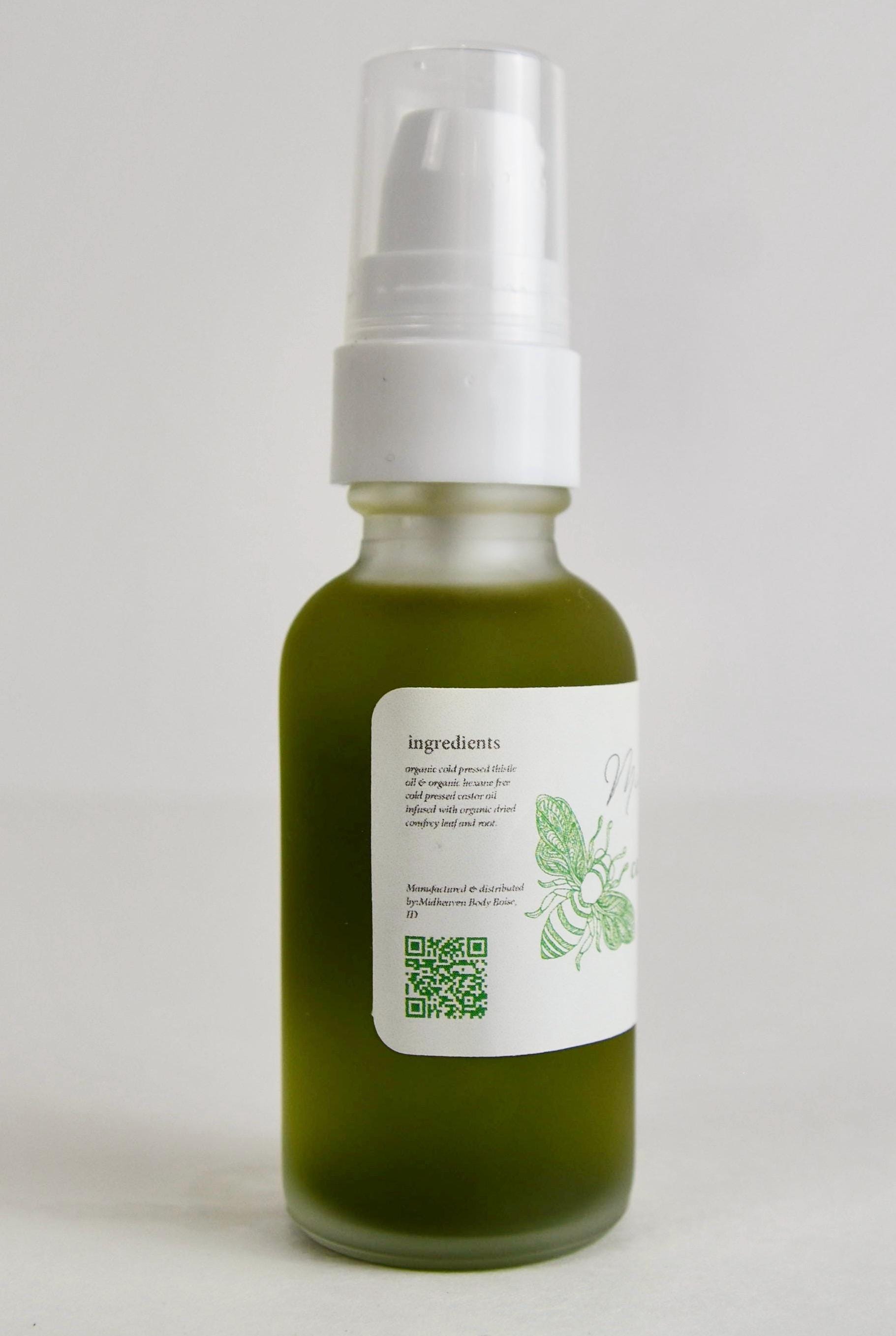 Comfrey Oil Organic Serum: Thistle & Castor Oil Infusion (1oz)