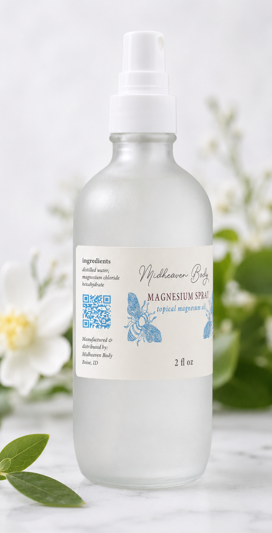 Magnesium Oil Spray: Extra Strength, Unscented, handcrafted