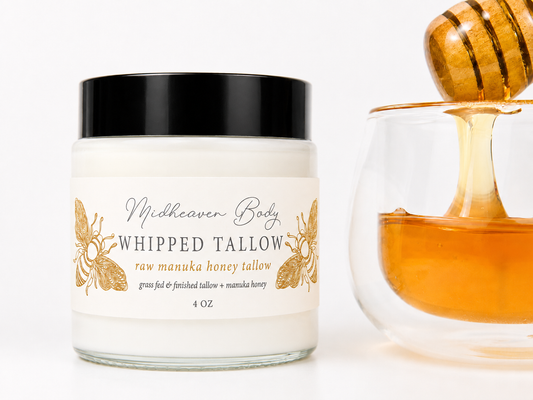 850+MGO Manuka Honey Grass Fed Beef Tallow Cream | Lotion