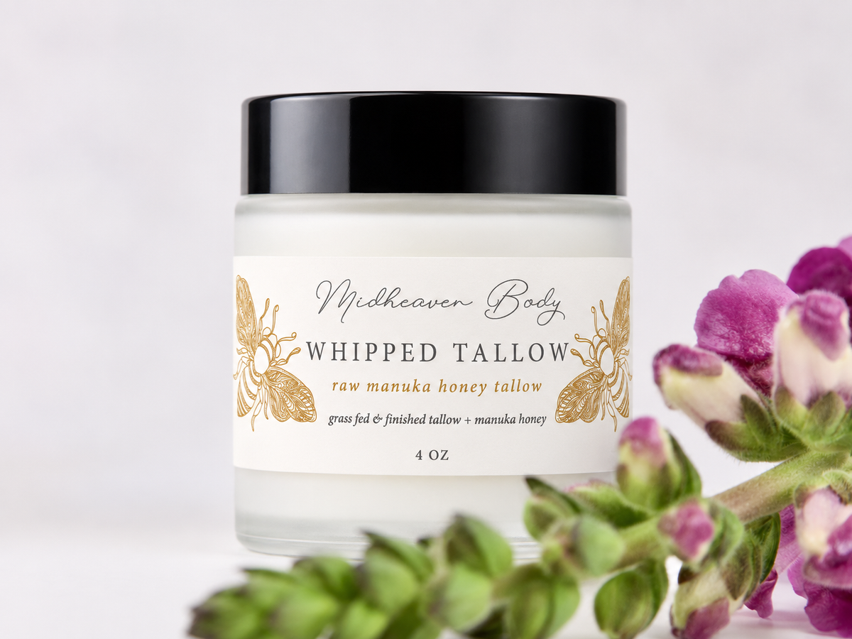 850+MGO Manuka Honey Grass Fed Beef Tallow Cream | Lotion