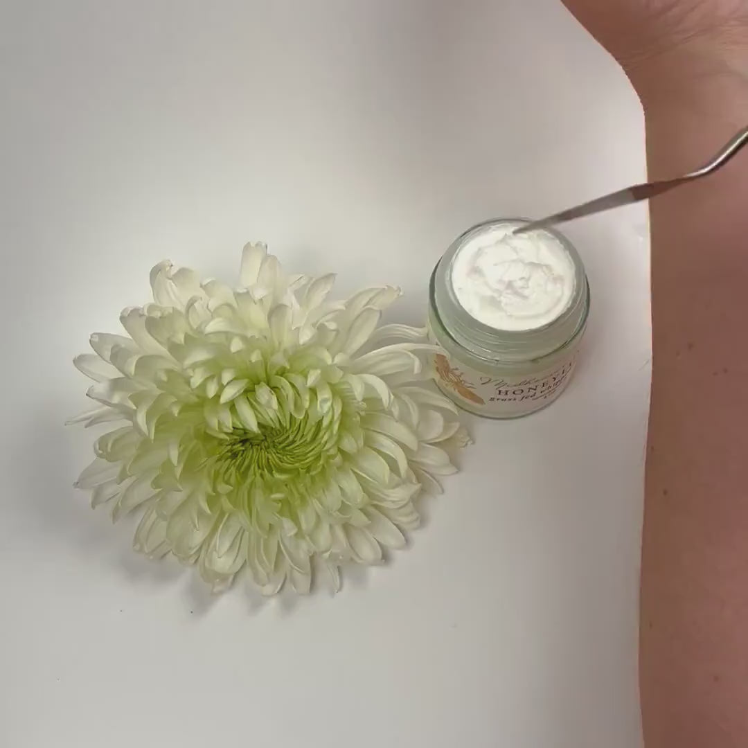 Whipped Tallow -  Vanilla Oleoresin Oil - Grass Fed & Finished - Hand Crafted Tallow Balm, Glass Jar, USA Origin Tallow, Gift For Anyone