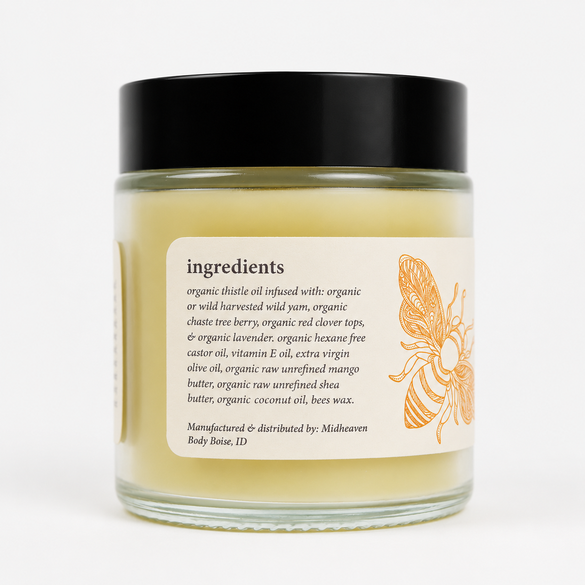 Organic Wild Yam Salve with Chaste Berry Handmade for Women - Natural Wild Yam Cream - Organic Skincare for Females Creamy Buttery Salve